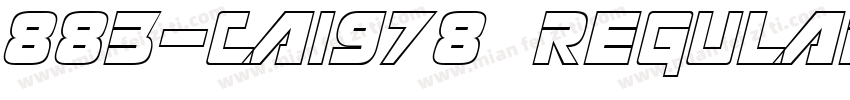 883-CAI978 Regular字体转换